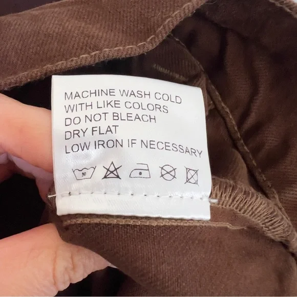 New PARKE Oversized Denim Jacket in Brown - Picture 11 of 13